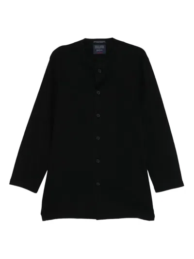 Yohji Yamamoto Buttoned-up Cardigan In Black