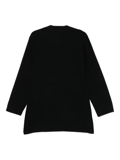 Yohji Yamamoto Buttoned-up Cardigan In Black