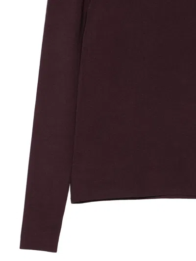 Joseph Womens Maraschino High-neck Long-sleeved Silk-blend Top In Red