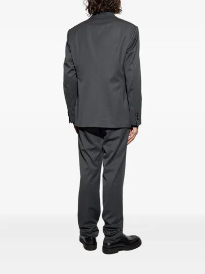 Giorgio Armani Single-breasted Wool Suit In Gray