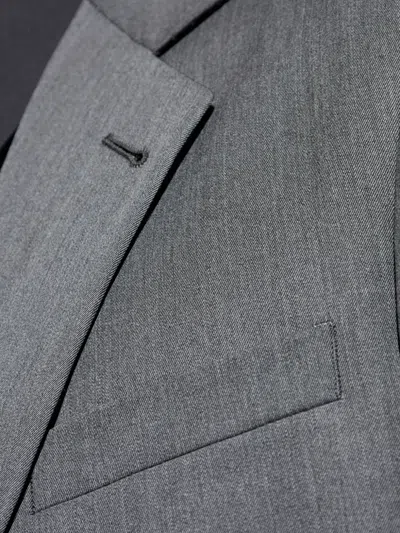 Giorgio Armani Single-breasted Wool Suit In Gray