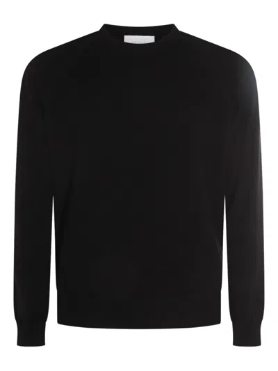 Malo Black Cashmere Crewneck Pullover In Black