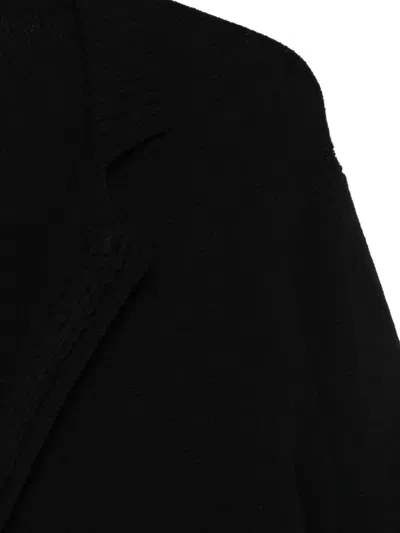 Yohji Yamamoto Black String Detail Blazer In Black