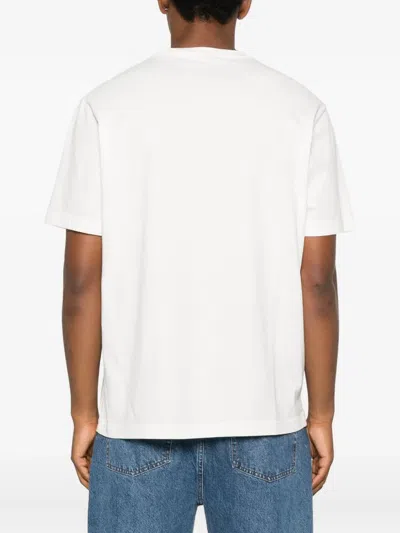 Autry White Cotton  X Maison Kitsunã© T-shirt In White