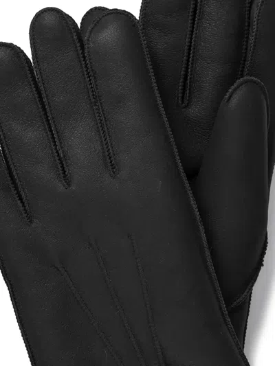 Parajumpers Shearling Gloves In Black