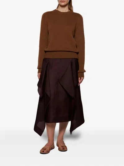 Khaite Marcy Raspberry-embroidery Ballet Flats In Pink