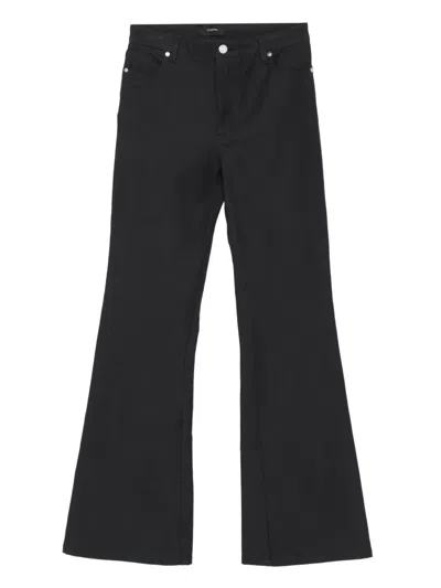 Joseph Buttoned Flared Trousers In Gray