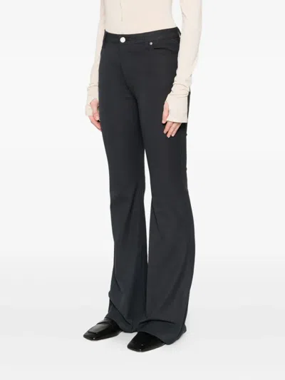 Joseph Buttoned Flared Trousers In Gray