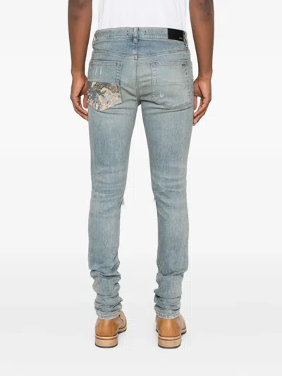 Amiri Denim Skinny Jeans In Blue