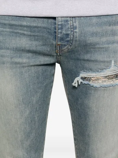 Amiri Denim Skinny Jeans In Blue