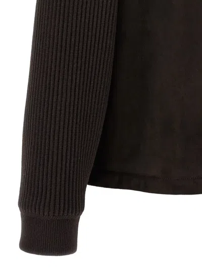 Brioni Suede Bomber Jacket In Brown