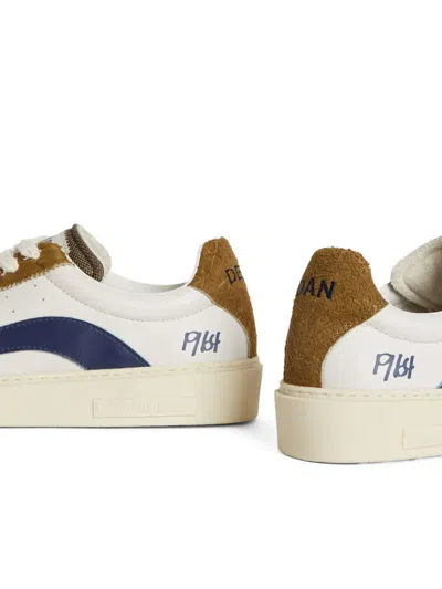 Dsquared2 Suede And Rubber Sole Sneakers In White