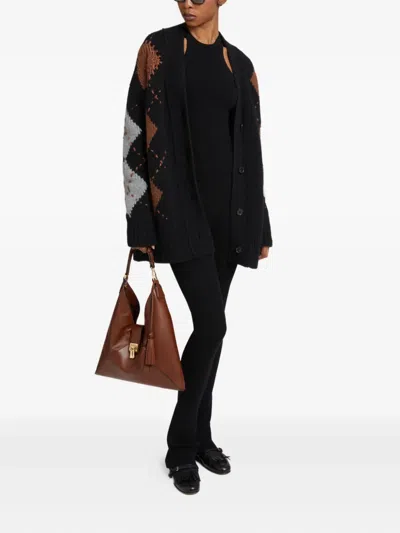 Ermanno Scervino Argyle-pattern Cashmere Cardigan In Multi