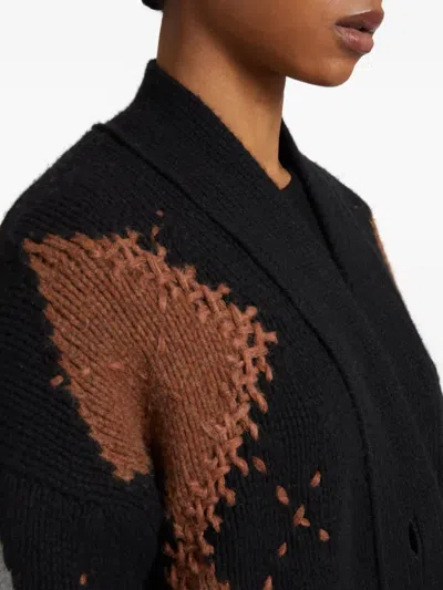 Ermanno Scervino Argyle-pattern Cashmere Cardigan In Multi