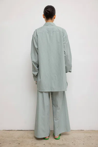 Leset Yoshi Oversized Button Down In Blue