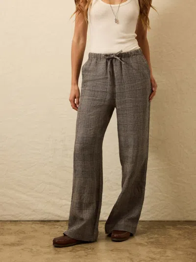 Faherty Laidback Linen Pants In Gray