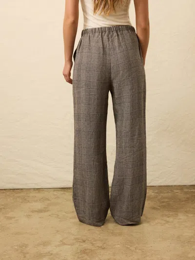 Faherty Laidback Linen Pants In Gray
