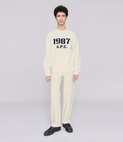 Apc Sweater A. P.c. Men Color Ecru In Neutral