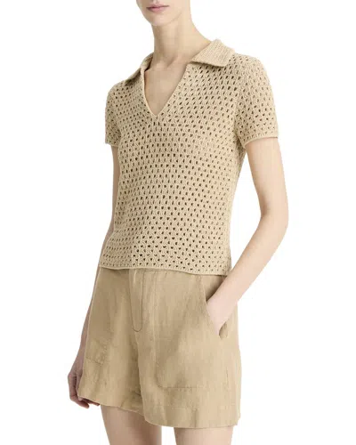 Vince Buttoned Knee-length Shorts In Brown