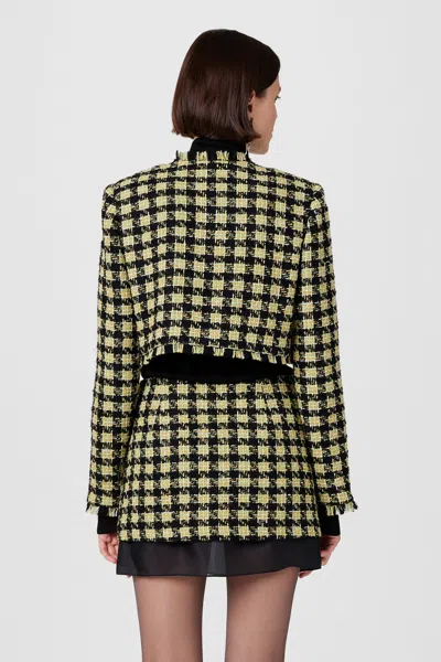 Toccin Lainey Cropped Jacket In Brown