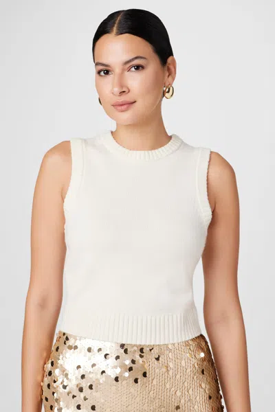 Toccin Lazlo Sleeveless Shell Top In White