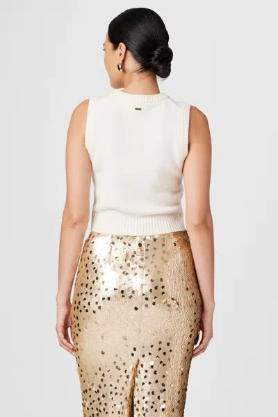 Toccin Lazlo Sleeveless Shell Top In White