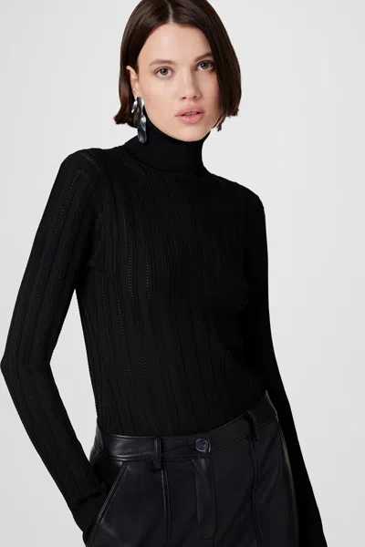 Toccin Nancy Turtleneck Sweater In Black