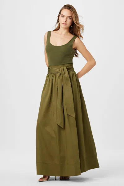 Toccin Sabine Tie Front Maxi Skirt In Black