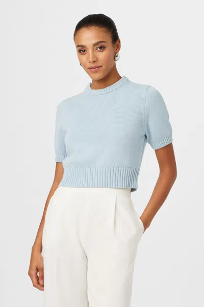 Toccin Summer Elsie Cotton Pull Over Sweater In Gray