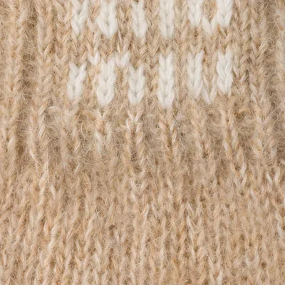 Miu Miu Wool And Mohair Gloves In Brown