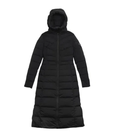 Canada Goose Clair Long 750 Fill Power Down Puffer Coat In Black