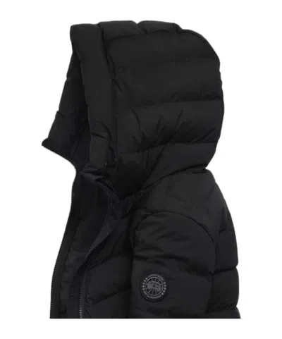 Canada Goose Clair Long 750 Fill Power Down Puffer Coat In Black