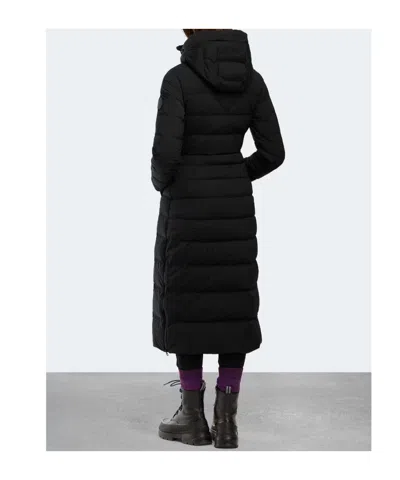 Canada Goose Clair Long 750 Fill Power Down Puffer Coat In Black