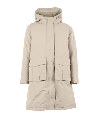 K-way Hooded Jacket In Neutral