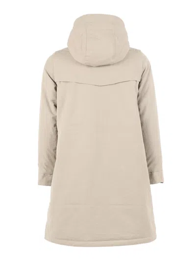K-way Hooded Jacket In Neutral