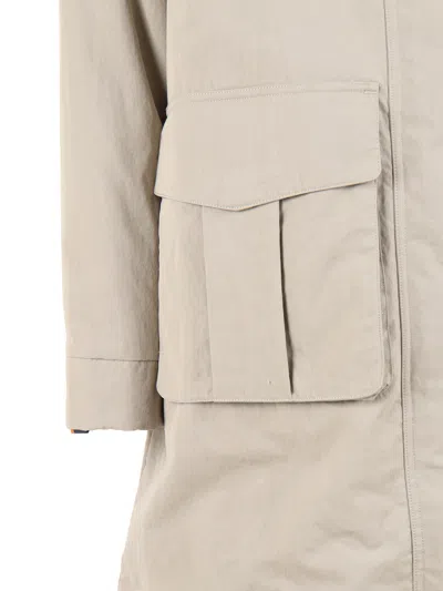 K-way Hooded Jacket In Neutral