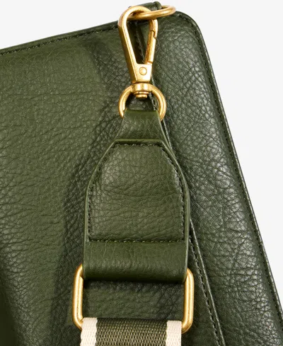 Style & Co Mini Woven Phone Crossbody, Macy's Exclusive In Green