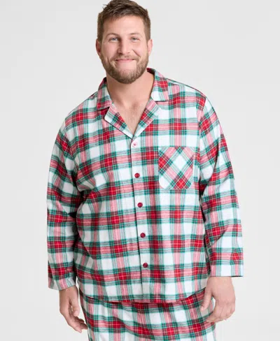 Holiday Lane Big & Tall Merry Plaid Notch Collar Matching Family Pajamas Set, Created For Macy's In Multi