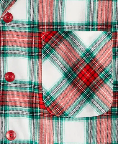 Holiday Lane Plus Size Merry Plaid Notch Collar Matching Family Pajamas Set, Created For Macy's In Multi