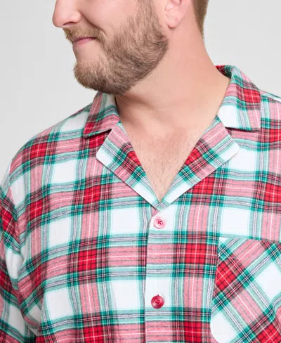 Holiday Lane Big & Tall Merry Plaid Notch Collar Matching Family Pajamas Set, Created For Macy's In Multi