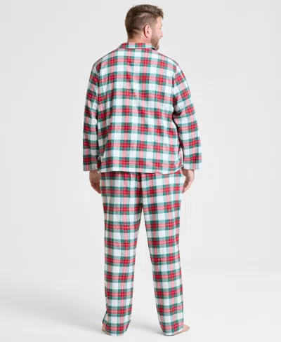 Holiday Lane Big & Tall Merry Plaid Notch Collar Matching Family Pajamas Set, Created For Macy's In Multi