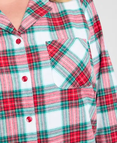 Holiday Lane Plus Size Merry Plaid Notch Collar Matching Family Pajamas Set, Created For Macy's In Multi