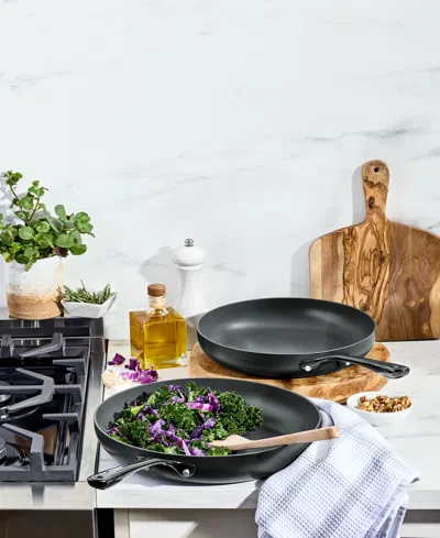 The Cellar Hard-anodized 10" & 12" Open Fry Pan Set, Macy's Exclusive In Black