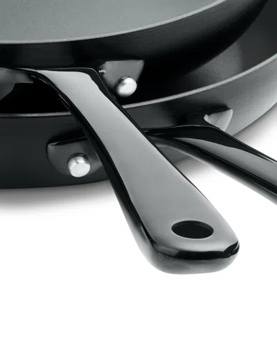 The Cellar Hard-anodized 10" & 12" Open Fry Pan Set, Macy's Exclusive In Black