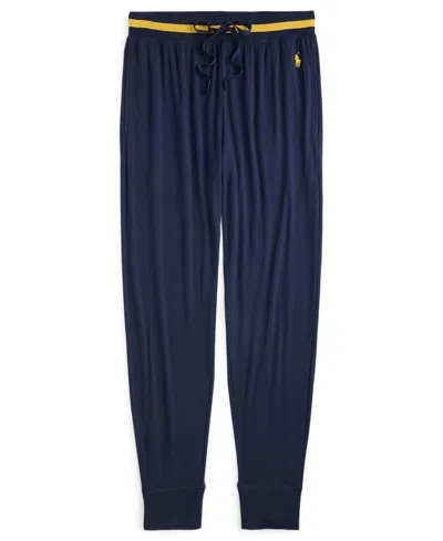 Polo Ralph Lauren Men's Knit Logo Pajama Joggers In Blue