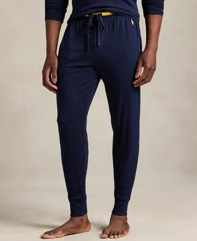 Polo Ralph Lauren Men's Knit Logo Pajama Joggers In Blue