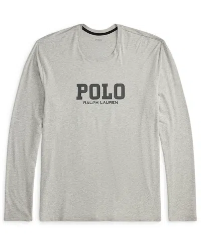 Polo Ralph Lauren Men's Long Sleeve Crewneck T-shirt In Gray