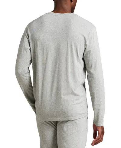 Polo Ralph Lauren Men's Long Sleeve Crewneck T-shirt In Gray