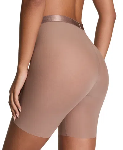 Spanx Mid Thigh Shorts In Brown