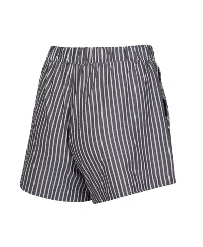 Concepts Sport Women's 2-pack Charcoal Detroit Lions Stripes And Solids Boxer Shorts Set In Gray